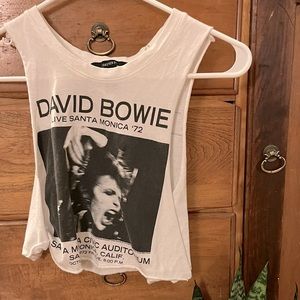 david bowie concert cropped tank top